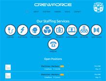 Tablet Screenshot of crewforce.com